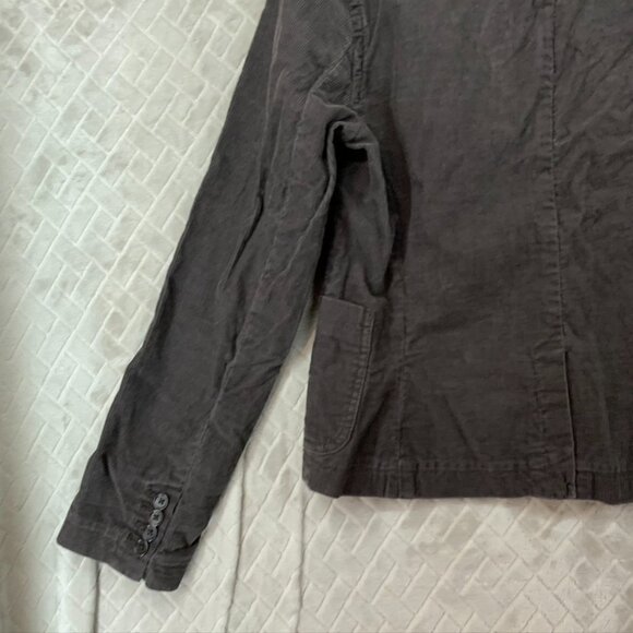 J Crew Womens 6 Corduroy Blazer Jacket Dark Brown Button Front 100% Cotton - Picture 13 of 15